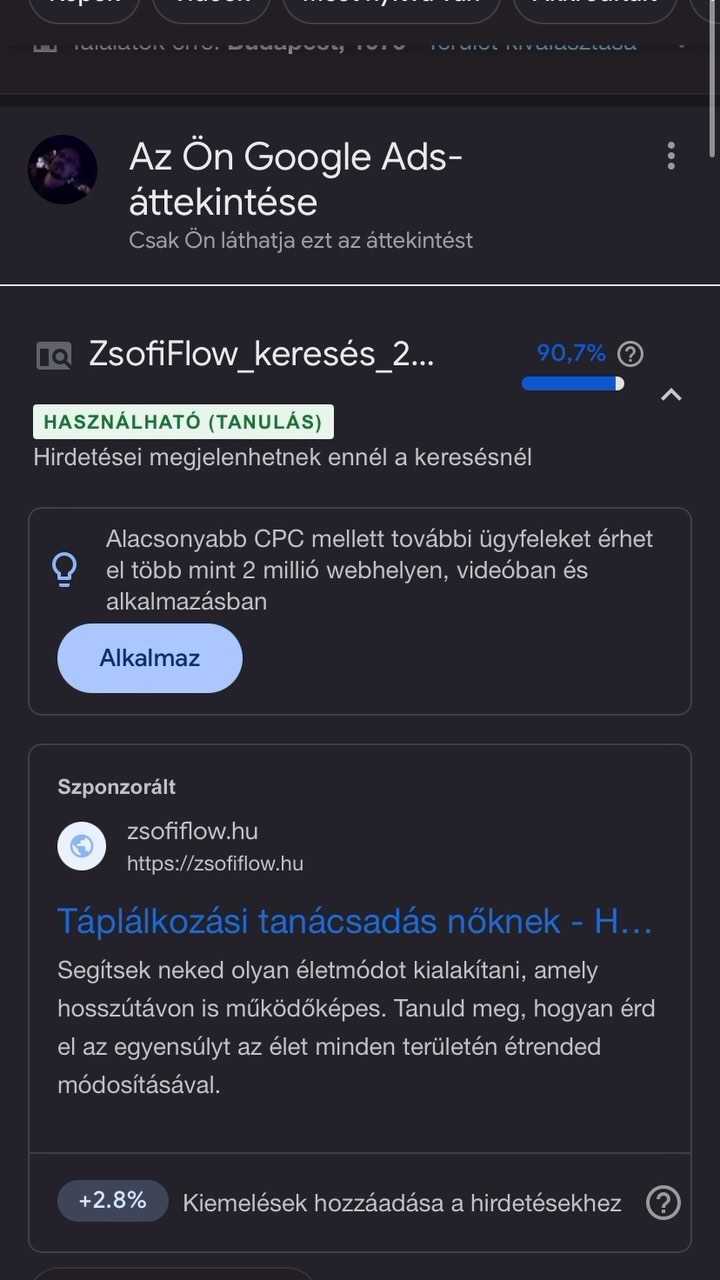 Google Ads keresési kampány elindítása 🥳