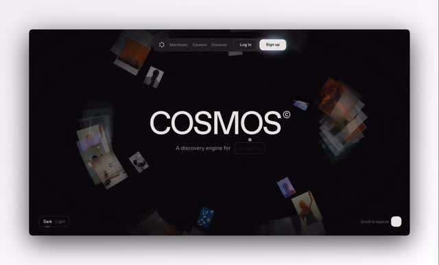 A Cosmos egy digitális gyűjtemény.

Egy hely, ahol elmentheted az ötleteidet, a képeket, a linkeket,