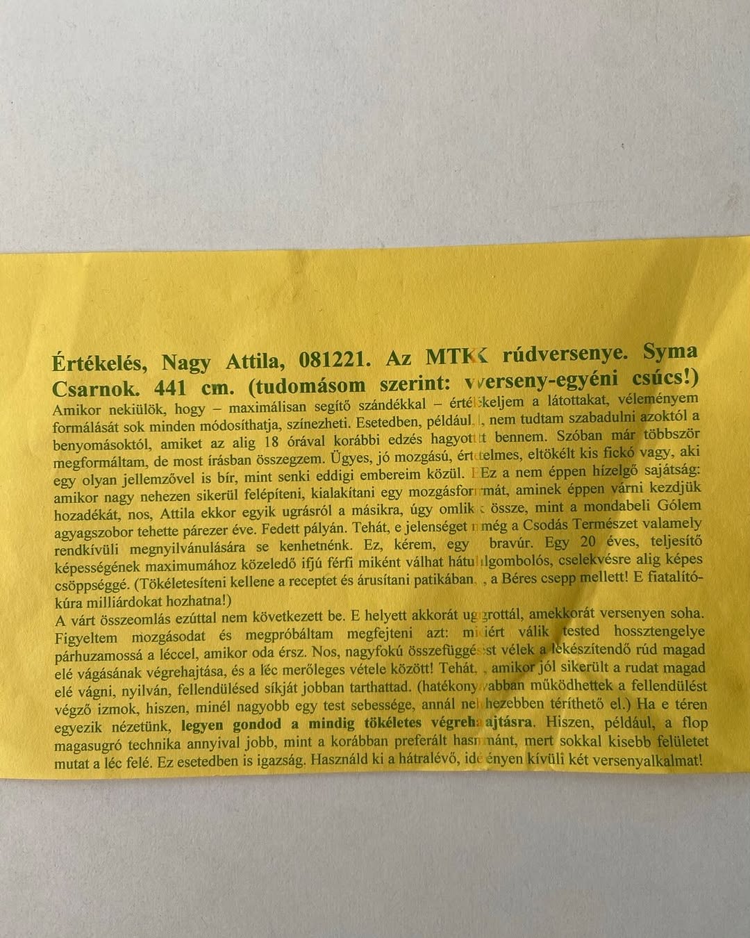 Ez a poszt most nem adni fog, hanem emlékezni.

Bandi bácsi volt az első rúdugróedzőm Budapesten.

H