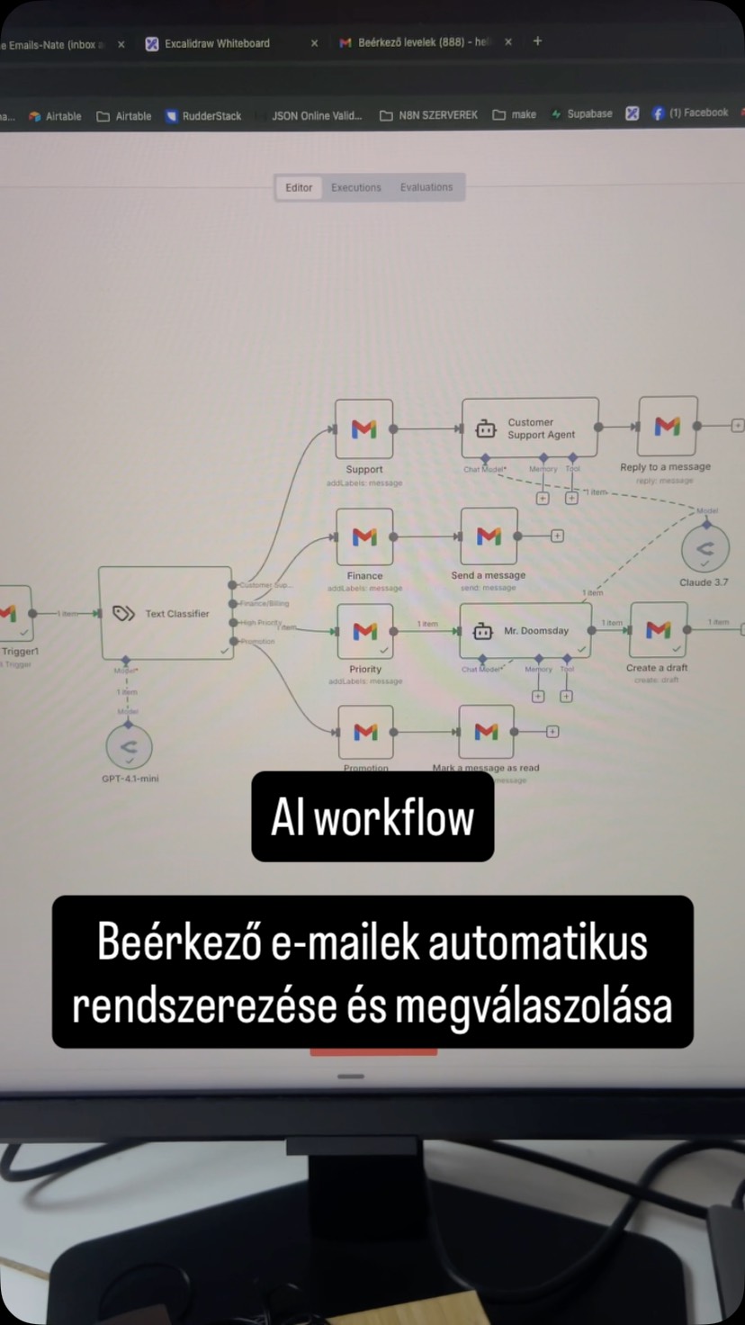 #onlinevállalkozás #vallalkozasfejlesztes #tanácsadó #aiworkflow #n8nworkflow #aiautomatika