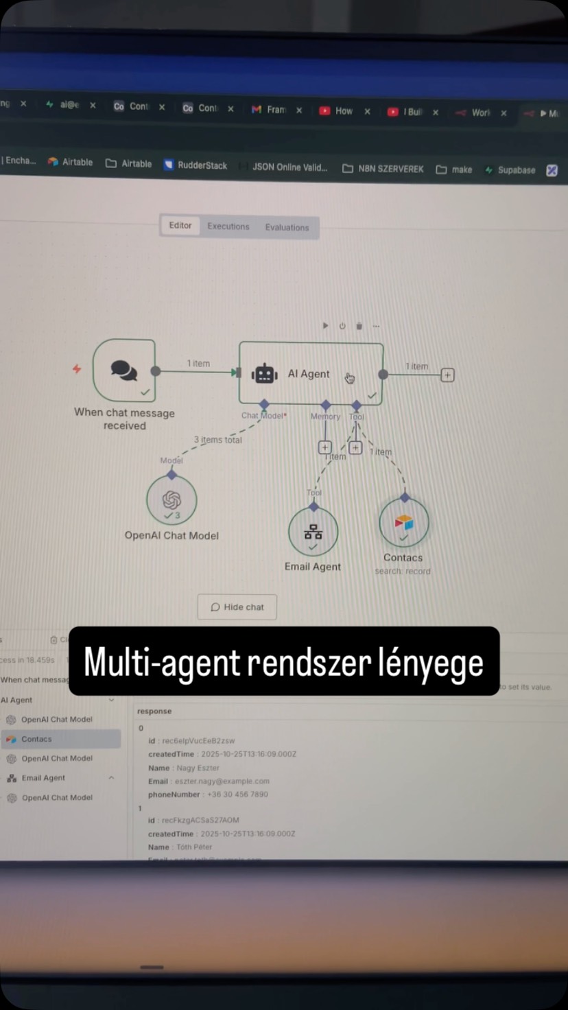 #onlinevállalkozás #vallalkozasfejlesztes #aiautomatizáció #tanácsadó #aiügynök #multiagent #n8nwork